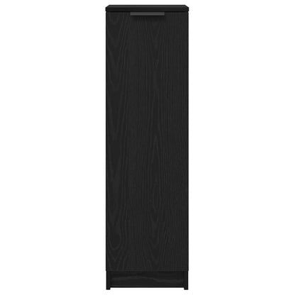 Shoe Cabinet Black Oak 29.5 x 35 x 101 cm Engineered Wood