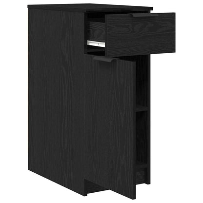 Office Cabinet 33 x 50 x 75 cm Engineered Wood Black Oak