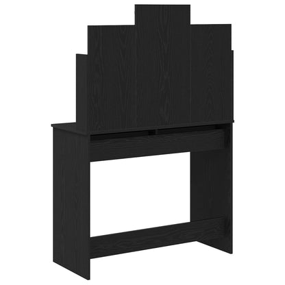 Dressing Table Black Oak 96 x 39 x 142 cm Engineered Wood