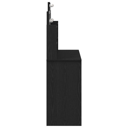 Dressing Table Black Oak 96 x 39 x 142 cm Engineered Wood