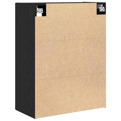 Wall Cabinet Black Oak 69.5 x 34 x 90 cm Engineered Wood