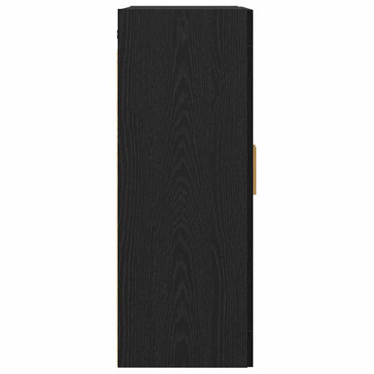 Wall Cabinet Black Oak 69.5 x 34 x 90 cm Engineered Wood