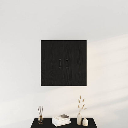 Wall Cabinet Black Oak 60x31x60 cm Engineered Wood
