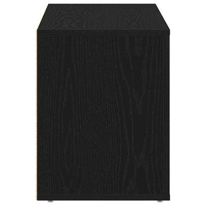 Shoe Bench Black Oak 100x35x45 cm Engineered Wood