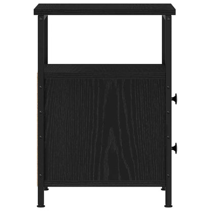 Bedside Cabinets 2 pcs Black Oak 34x35,5x50 cm Engineered Wood