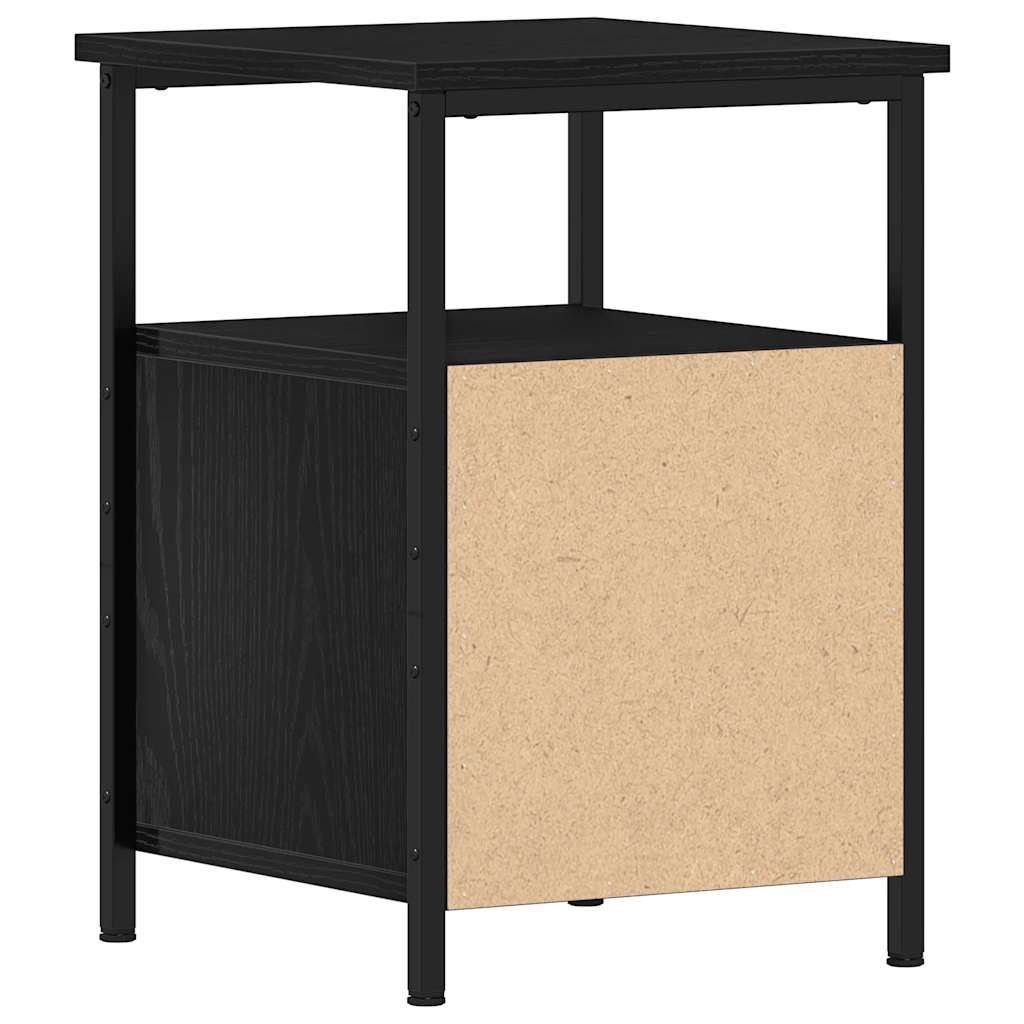 Bedside Cabinets 2 pcs Black Oak 34x35,5x50 cm Engineered Wood