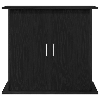 Aquarium Stand Black Oak 81x36x73 cm Engineered Wood