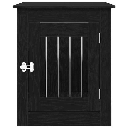 Dog Crate Furniture Black Oak 55x75x65 cm Engineered Wood