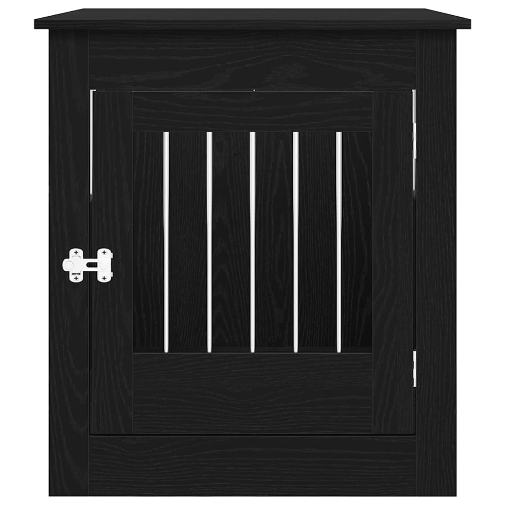 Dog Crate Furniture Black Oak 64.5x80x71 cm Engineered Wood