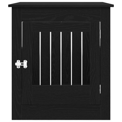 Dog Crate Furniture Black Oak 64.5x80x71 cm Engineered Wood