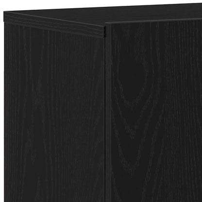 TV Cabinet Black Oak 60x30x41 cm Engineered Wood