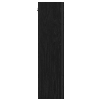 Bathroom Mirror Cabinet Black Oak 60x16x60 cm Engineered Wood
