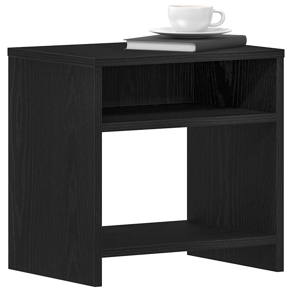 Bedside Cabinets 2 pcs Black Oak 40x30x40 cm Engineered Wood