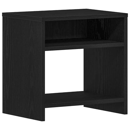 Bedside Cabinets 2 pcs Black Oak 40x30x40 cm Engineered Wood