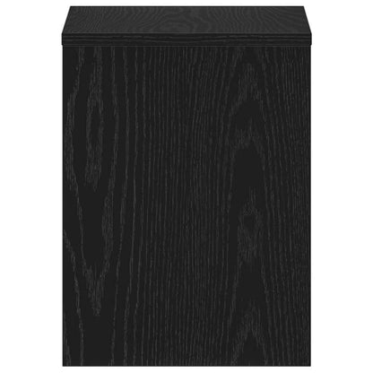 Bedside Cabinets 2 pcs Black Oak 40x30x40 cm Engineered Wood