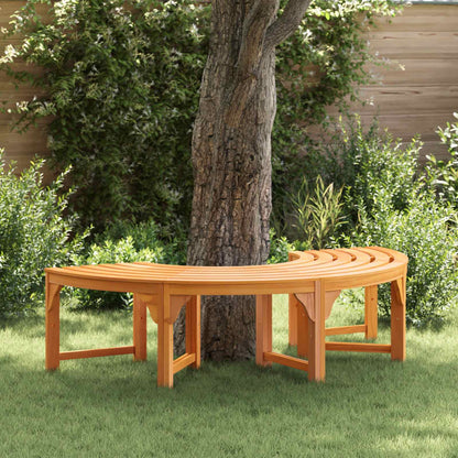 Tree Bench Natural 160 x 80 x 45cm Solid Eucalyptus Wood