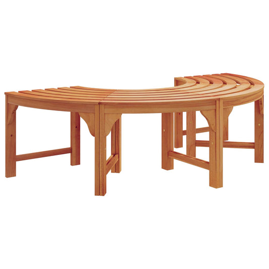 Tree Bench Natural 160 x 80 x 45cm Solid Eucalyptus Wood