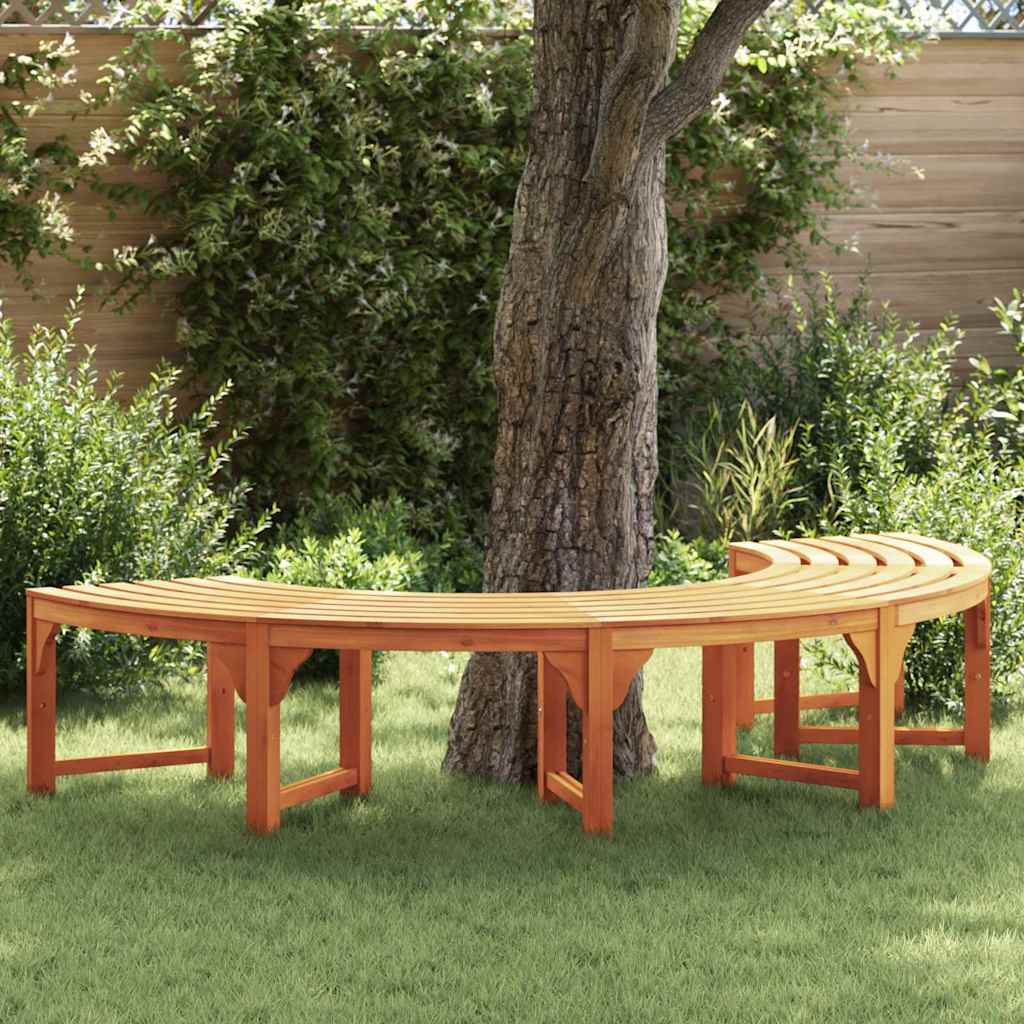 Tree Bench 4-Seater 210 x 80 x 45 cm Solid Eucalyptus Wood