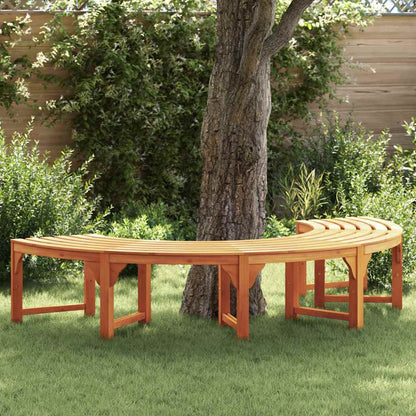 Tree Bench 4-Seater 210 x 80 x 45 cm Solid Eucalyptus Wood