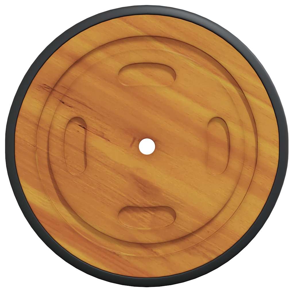 Space Wheels 2 pcs Brown 20.5 x 20.5 x 2 cm Solid Acacia Wood