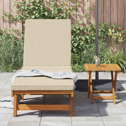 Sun Lounger Reclining Brown 199 x 63 x 85 cm Solid Acacia Wood