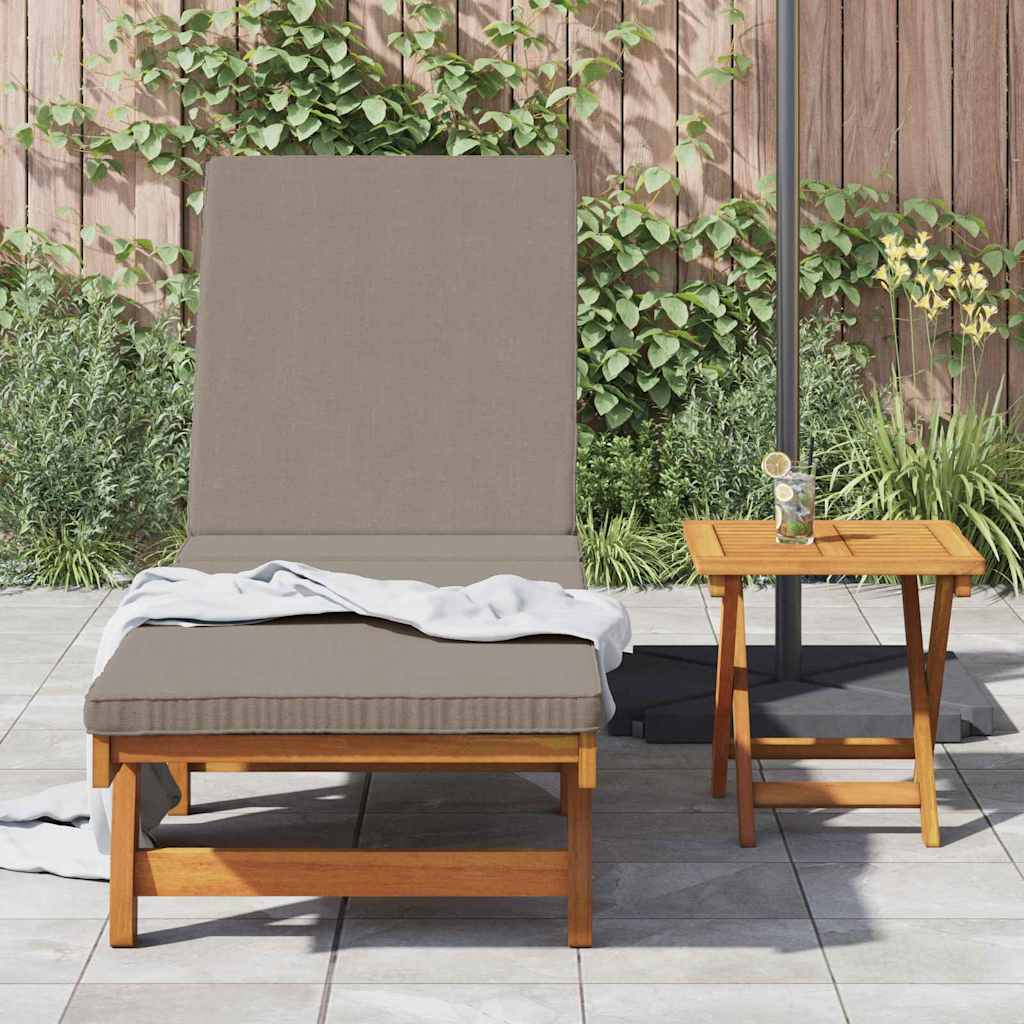 Sun Lounger Reclining Brown 199 x 63 x 85 cm Solid Acacia Wood