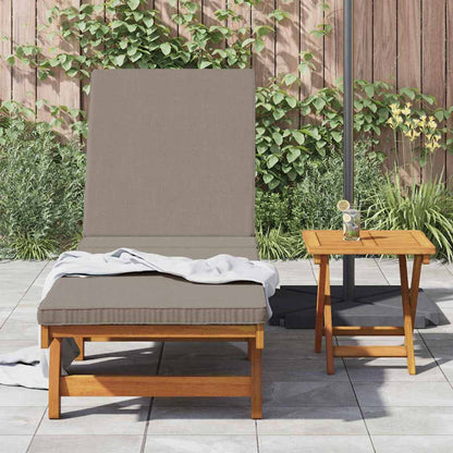 Sun Lounger Reclining Brown 199 x 63 x 85 cm Solid Acacia Wood
