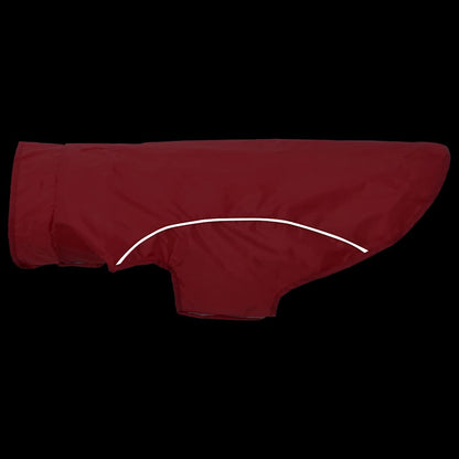Dog Raincoat with Reflective Strips Polyester Red XL