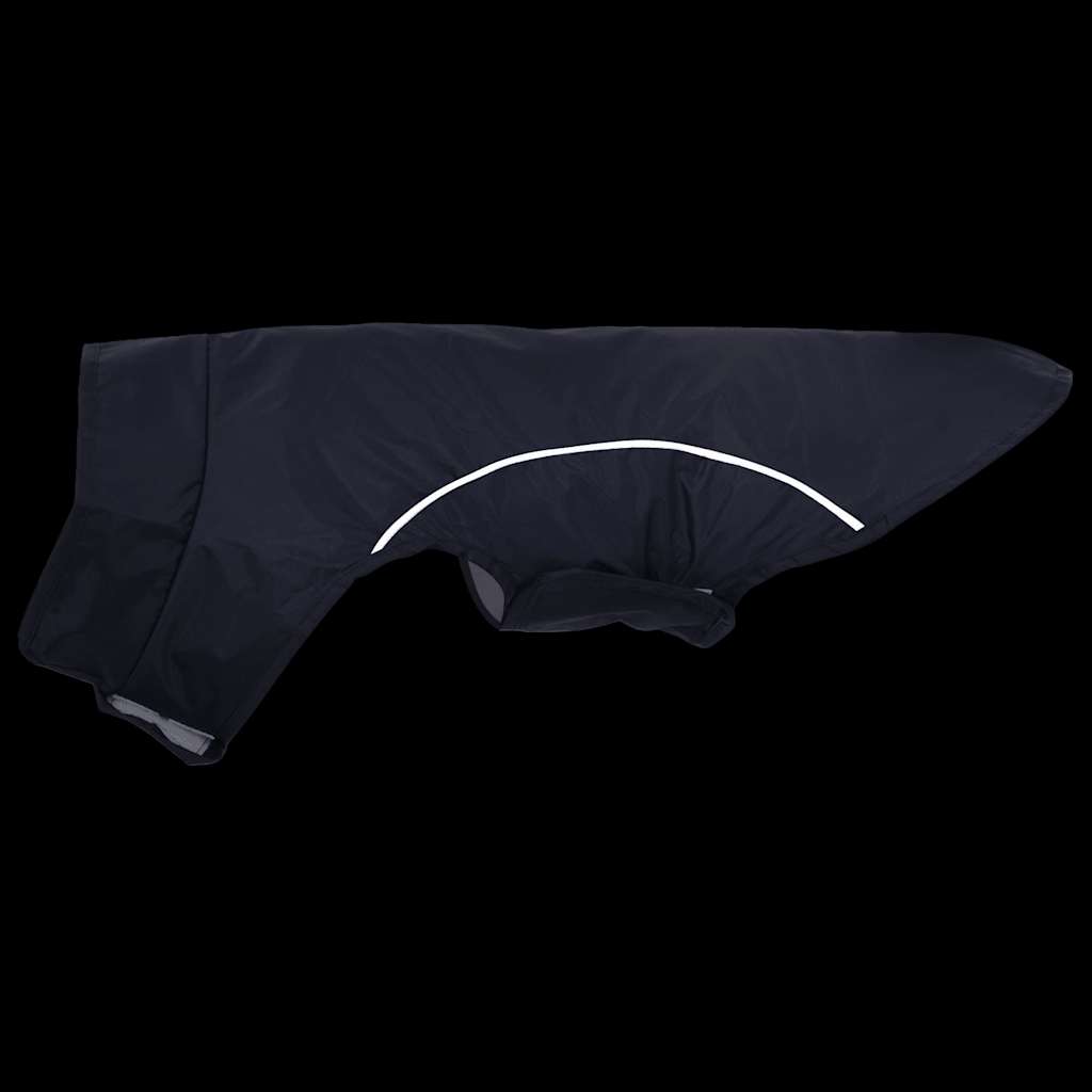 Dog Raincoat with Reflective Strips Polyester Navy Blue XS