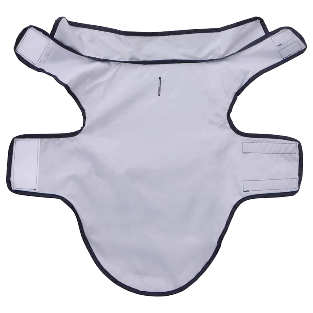 Dog Raincoat with Reflective Strips Polyester Navy Blue M