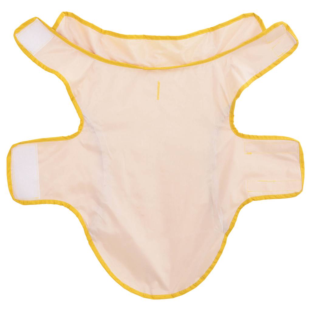 Dog Raincoat with Reflective Strips Polyester Yellow XS