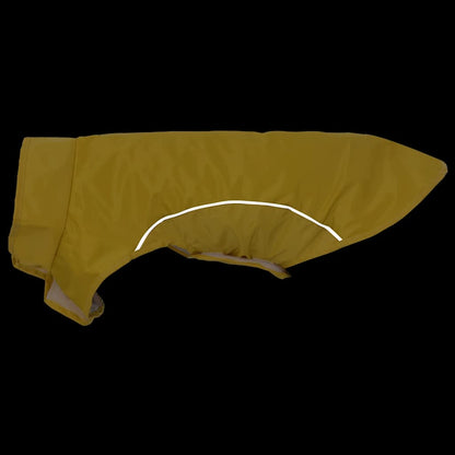 Dog Raincoat with Reflective Strips Polyester Yellow S
