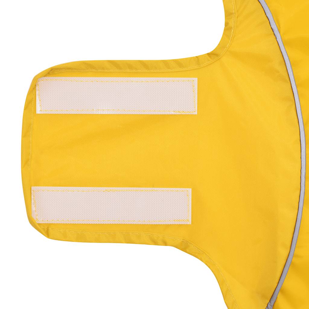 Dog Raincoat with Reflective Strips Polyester Yellow S