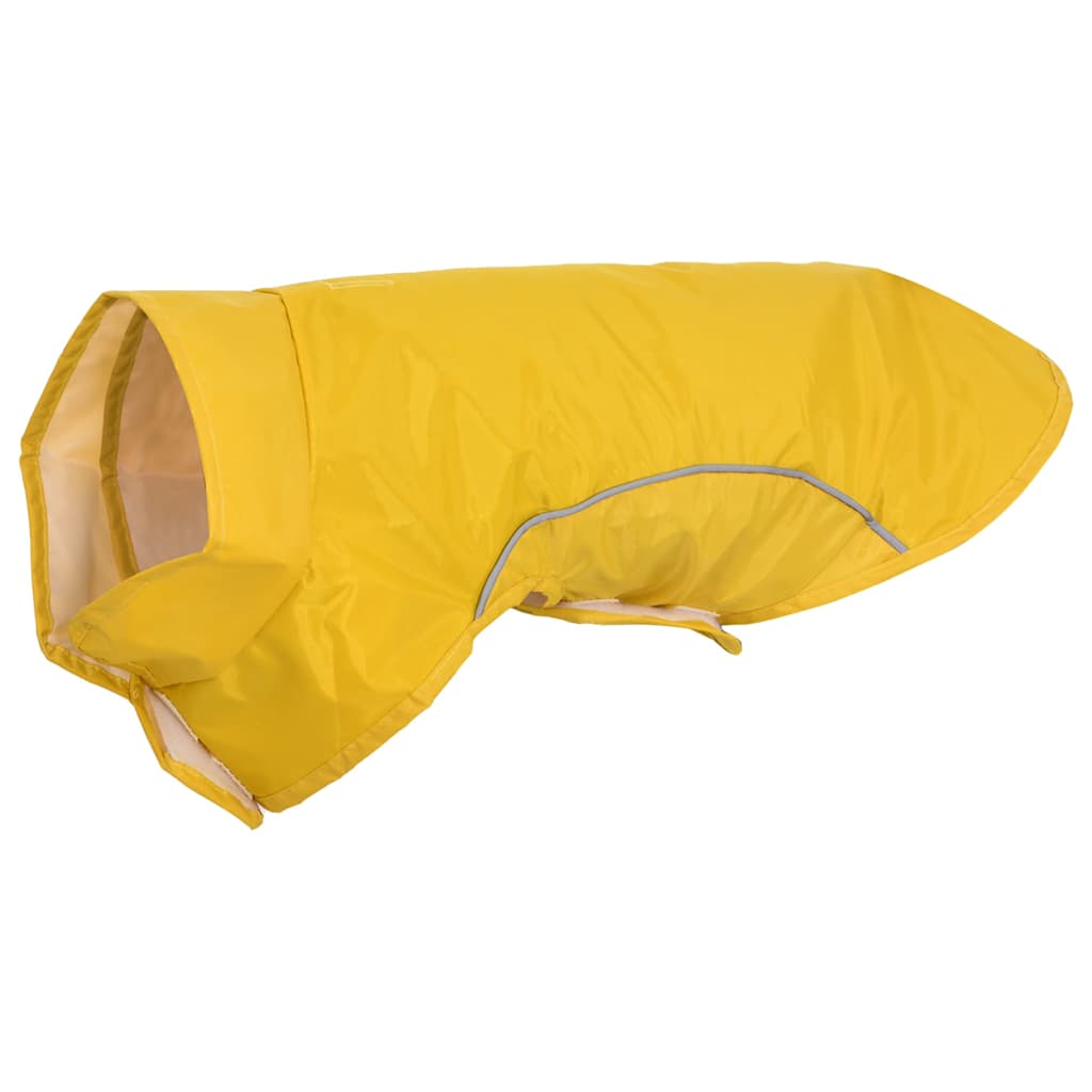 Dog Raincoat with Reflective Strips Polyester Yellow M