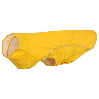 Dog Raincoat with Reflective Strips Polyester Yellow L