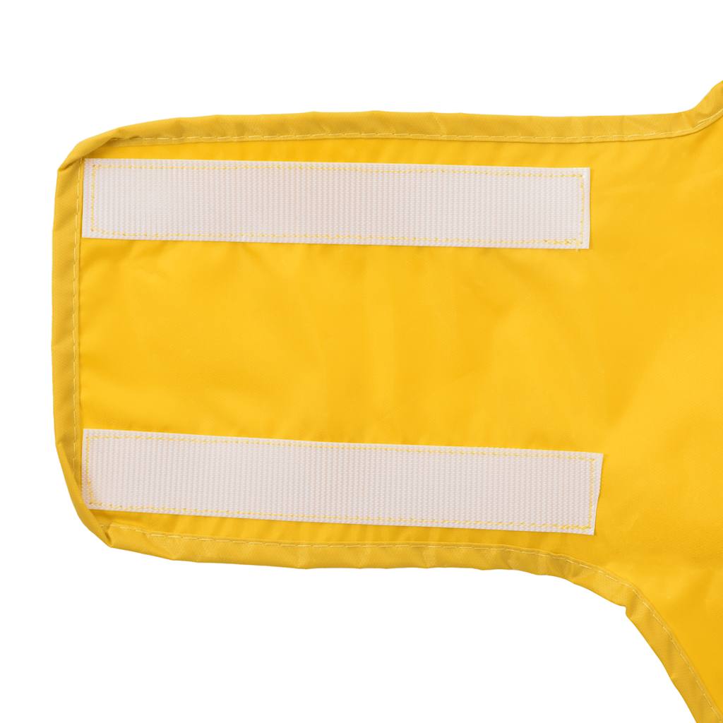Dog Raincoat with Reflective Strips Polyester Yellow 3XL