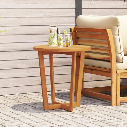 Garden Side Table Round Ø70x75 cm Solid Wood Acacia