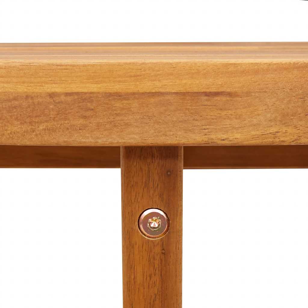 Garden Dining Table Oval 150x90x75 cm Solid Wood Acacia
