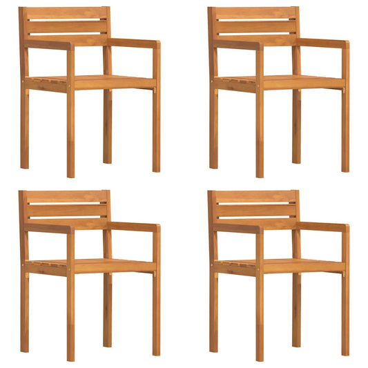 Garden Chairs 4 pcs 50x53x80 cm Solid Wood Acacia