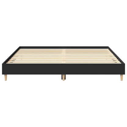 Bed Frame | Black | Engineered wood, solid eucalyptus wood, plywood