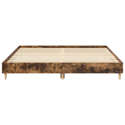 Bed Frame | Smoked Oak | Engineered wood | Large |  Durable  | Bed Frame