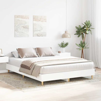 Bed Frame | White | Engineered wood | King | Bed Frame | Rectangular