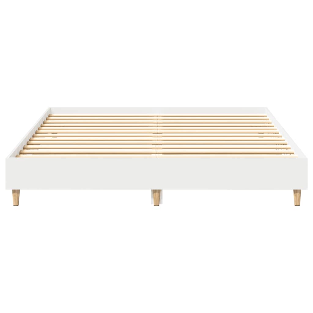 Bed Frame | White | Engineered wood | King | Bed Frame | Rectangular