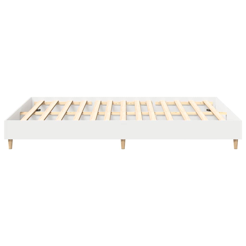 Bed Frame | White | Engineered wood | King | Bed Frame | Rectangular