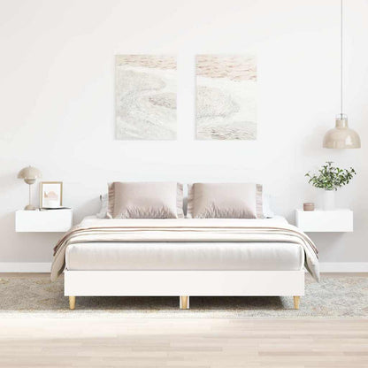 Bed Frame | White | Engineered wood | King | Bed Frame | Rectangular