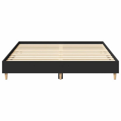 Bed Frame | Black | Engineered wood, solid eucalyptus wood, plywood