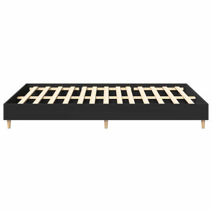Bed Frame | Black | Engineered wood, solid eucalyptus wood, plywood