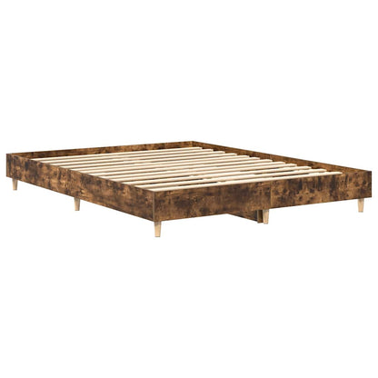 Bed Frame | Smoked oak | Engineered wood, Solid eucalyptus wood, Plywood