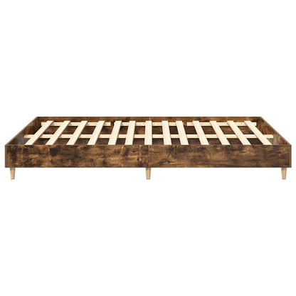 Bed Frame | Smoked oak | Engineered wood, Solid eucalyptus wood, Plywood