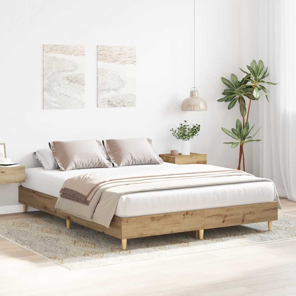 Bed Frame | Artisan oak | Engineered wood | King | Bed Frame